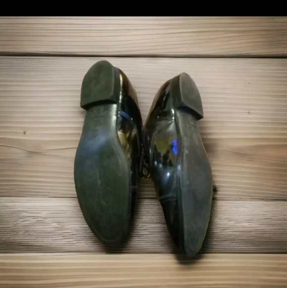 Men's Tuxedo Shoes Mens 9.5 Special Occasions Wedding Prom Glossed Patent Leathe - Picture 3 of 3